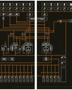 Sticker f/control cabinet HydroMix pro Speed V